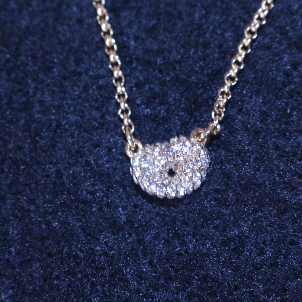 Single Knot Crystal 16" Necklace